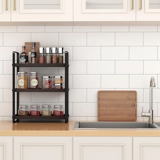 3-Tier Wooden Bathroom Counter Organizer - Image 3
